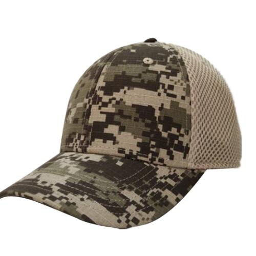 RIPSTOP CAMO CAP WITH SANDWICH MESH BACK Thumbnail