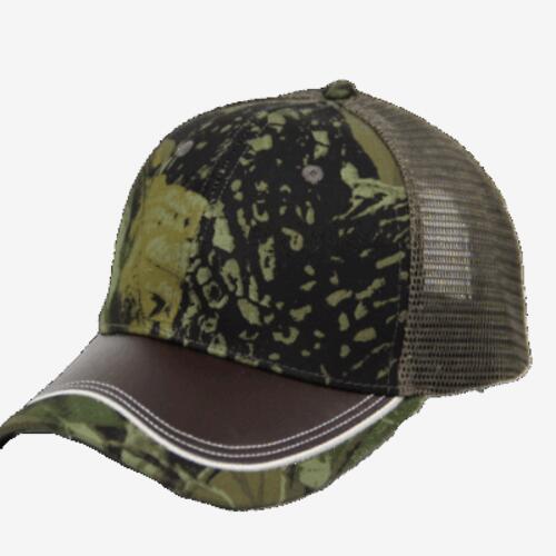 Safari PU Trucker Cap – Green Camo Thumbnail