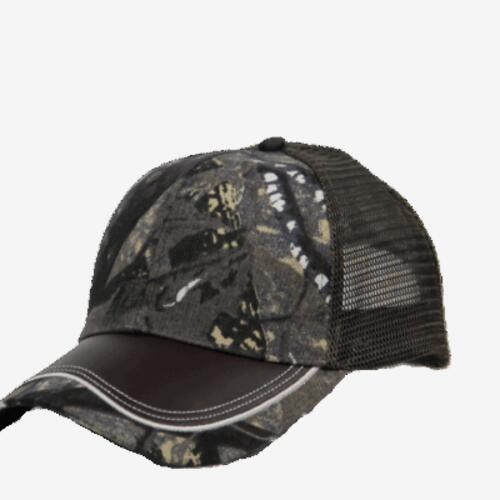 Safari PU Trucker Cap – Grey Camo Thumbnail