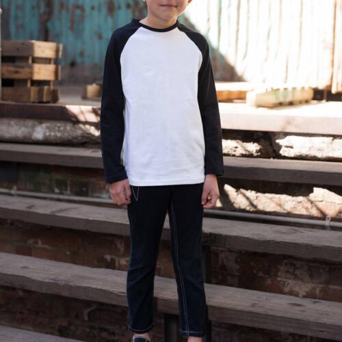 In.It Apparel Kids Long Sleeve Baseball Top KRT01 Kids Long Sleeve Baseball Top Thumbnail